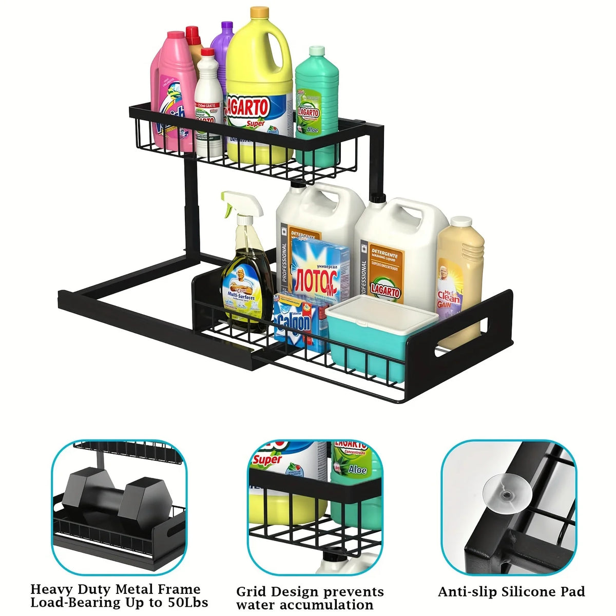 Under Sink Organizer Organizer Rack