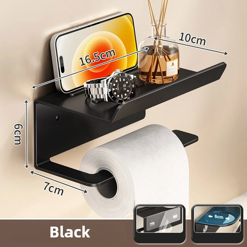 Toilet Paper Holder With Shelf