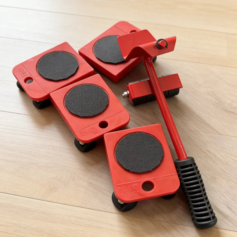 5Pcs Heavy‑Duty Multi‑Purpose Furniture Moving Rollers