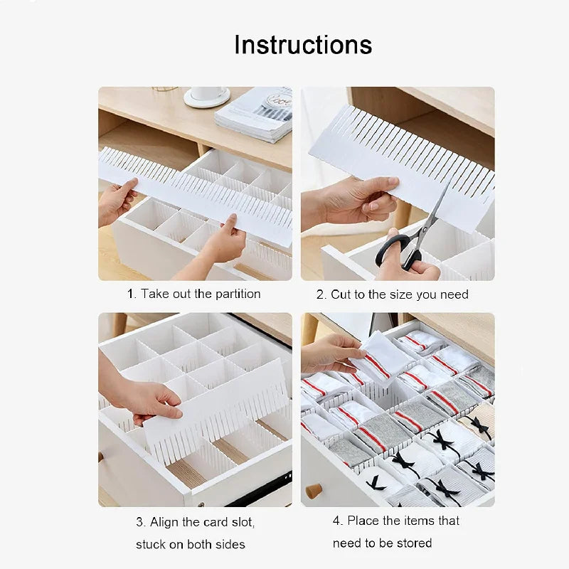 Adjustable Drawer Divider Organizers