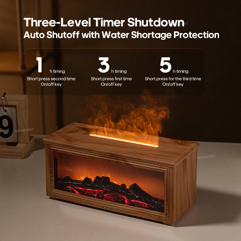 Simulated Fireplace Flames Aroma Diffuser/Humidifier