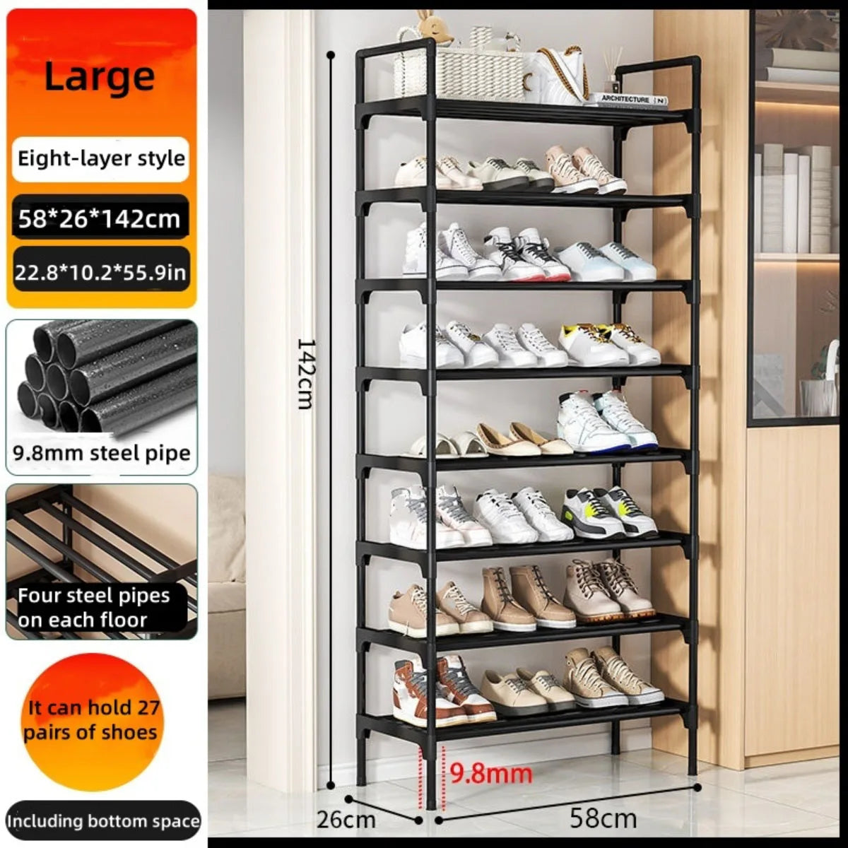 Multi-Tier Shoe Storage Rack