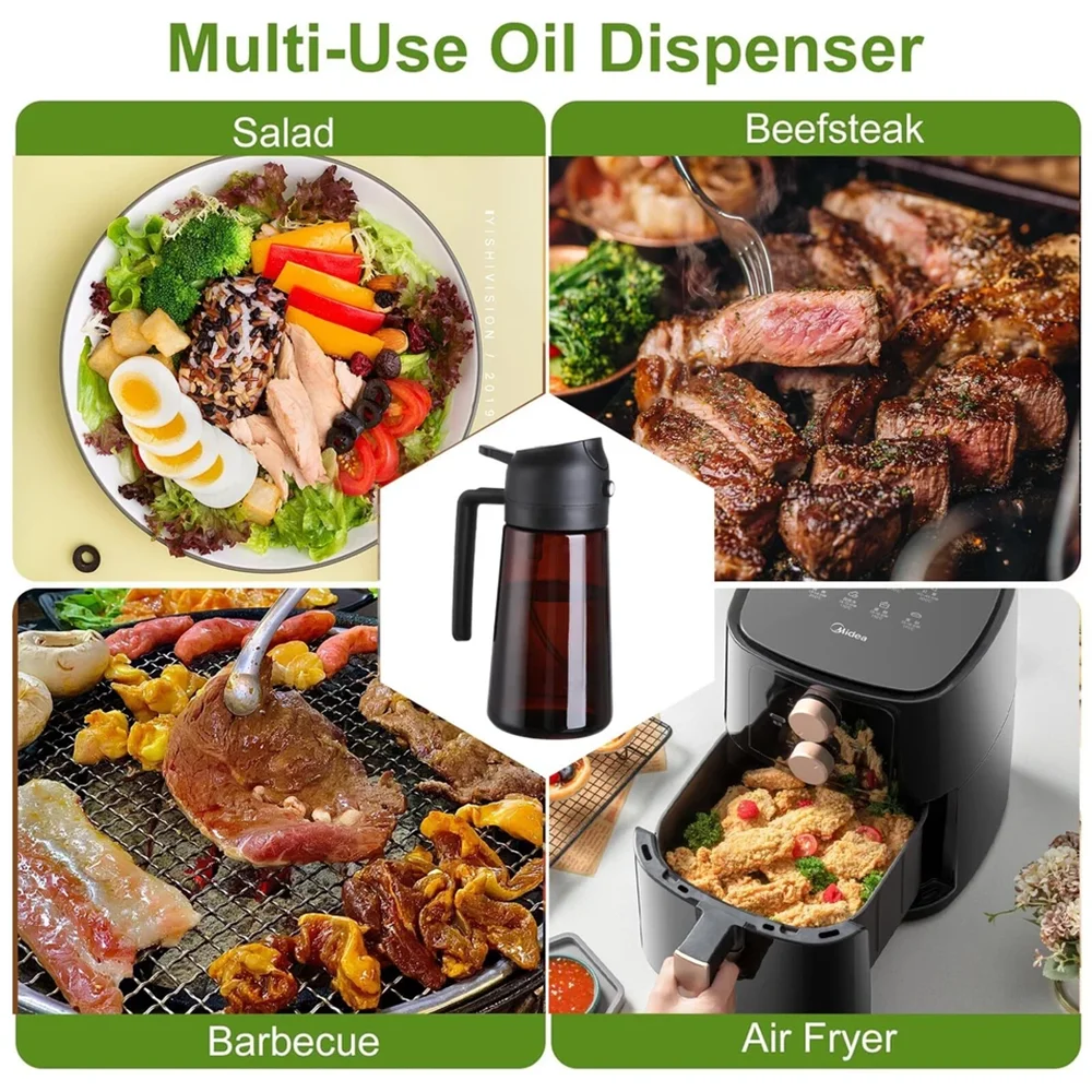 Premium Glass Olive Oil Dispenser