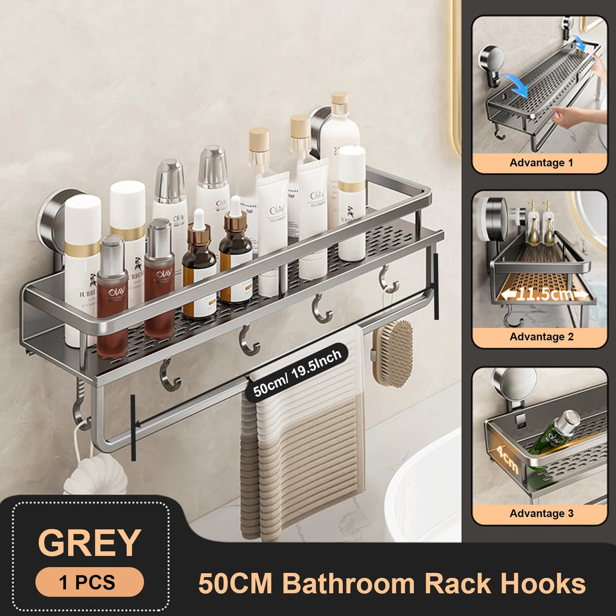 Bathroom Over the Toilet Storage Shelf