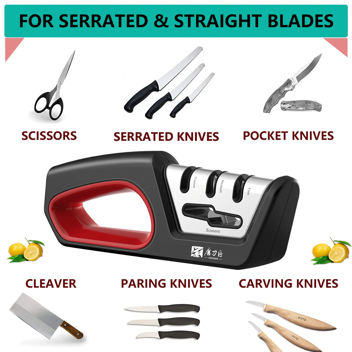 4 in 1 Kitchen Sharpener