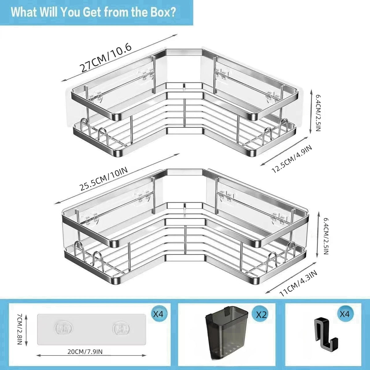 Adhesive Shower Caddy