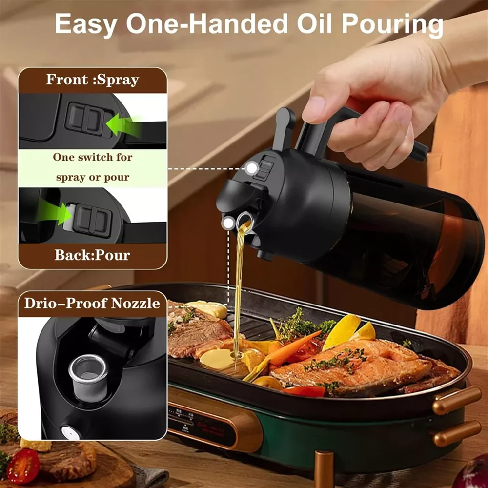 Premium Glass Olive Oil Dispenser