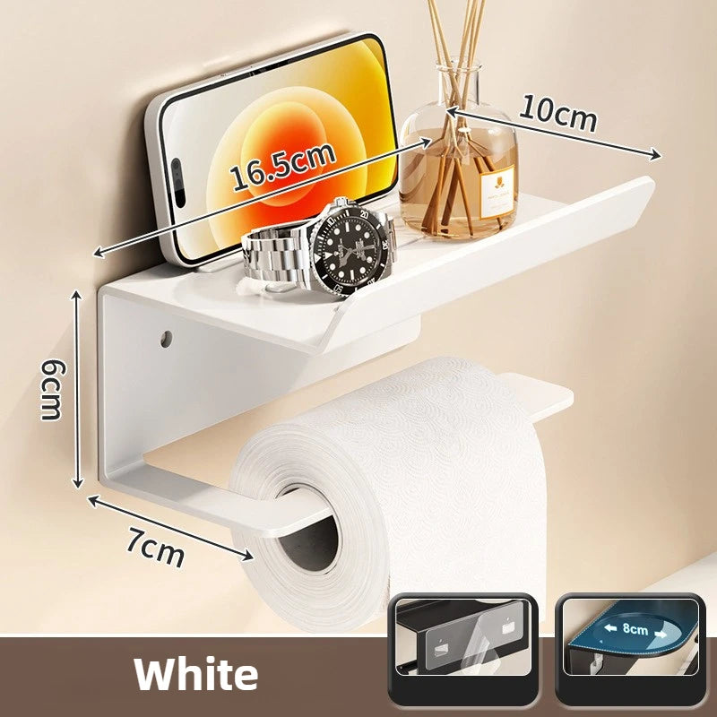 Toilet Paper Holder With Shelf
