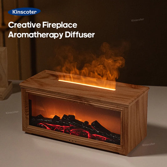Simulated Fireplace Flames Aroma Diffuser/Humidifier